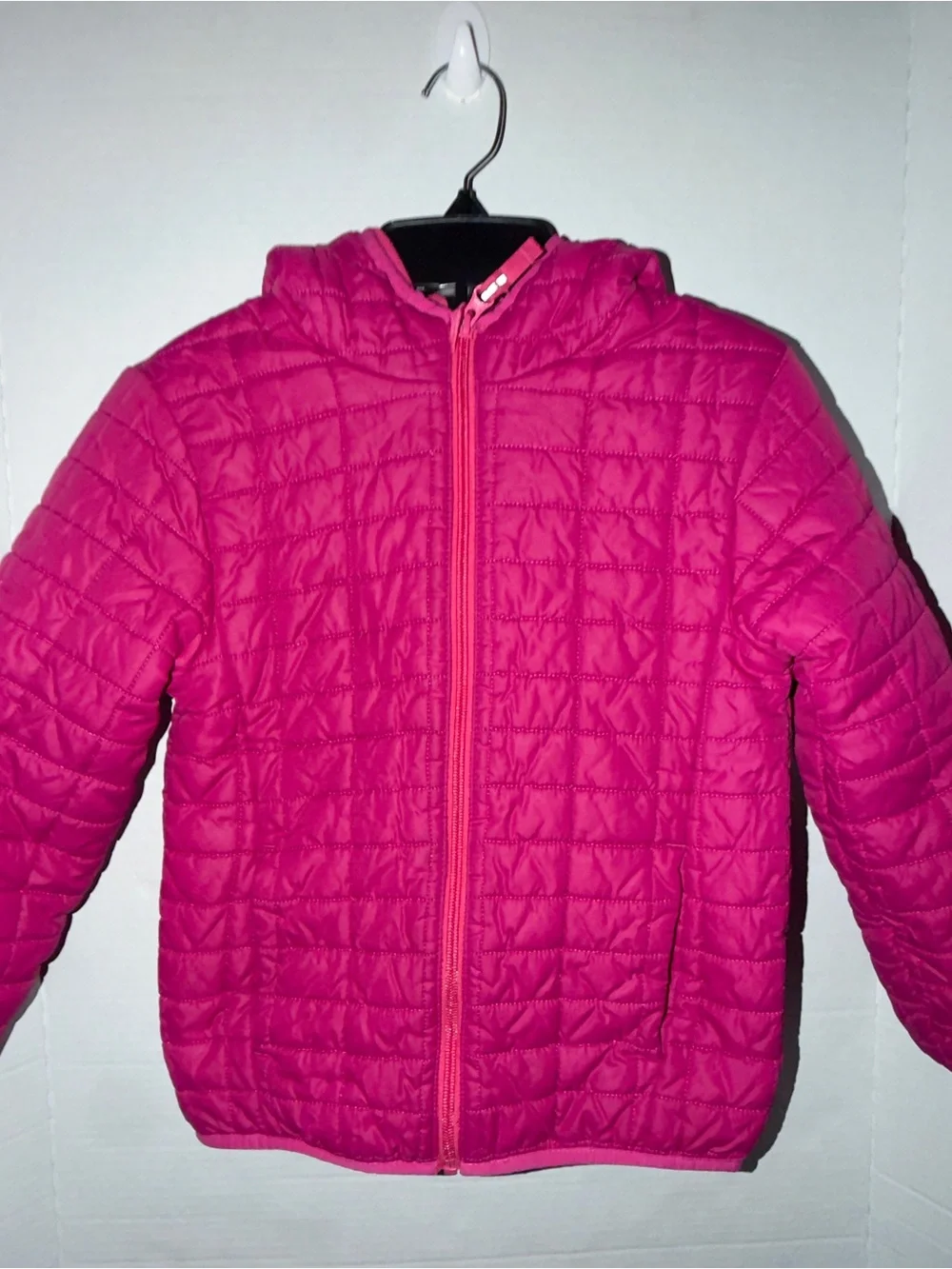 Cat & Jack Quilted Hooded Puffer Jacket - Hot Pink